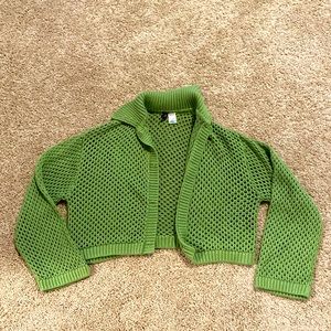 H&M Cropped Crochet Sweater